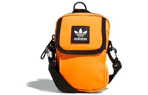 Adidas Originals Nylon Fabric Crossbody Bag Regular Unisex Bright Orange