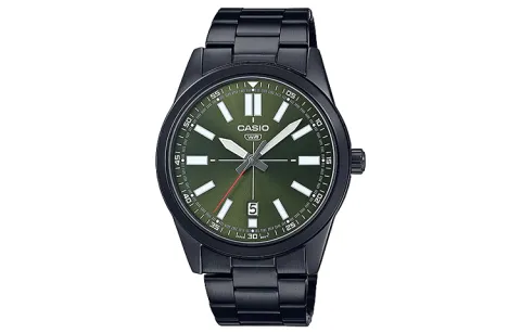 CASIO Men Standard Series Green Watch MTP-VD02B-3E