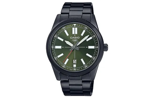 CASIO Men Standard Series Green Watch MTP-VD02B-3E