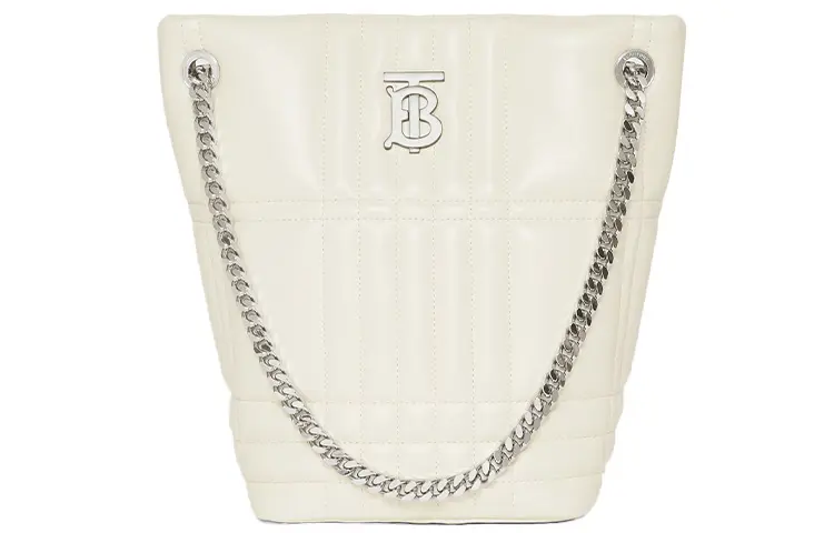 Burberry Lola Bag Quilting Lambskin Bucket Bag, Storage Bag, Shoulder Bag, Crossbody Bag, Handbag Small Women's