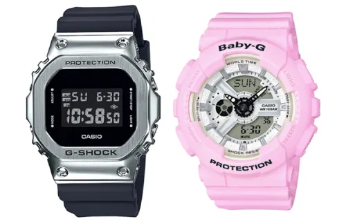 CASIO Unisex Pair Table Series Black Watch