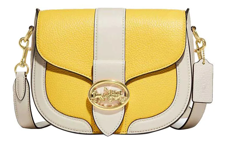 COACH Georgie Refined Pebbled Leather And Smooth Leather
