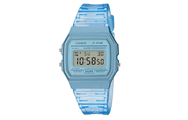 CASIO Women's DIGITAL Series Blue Watch F-91WS-2