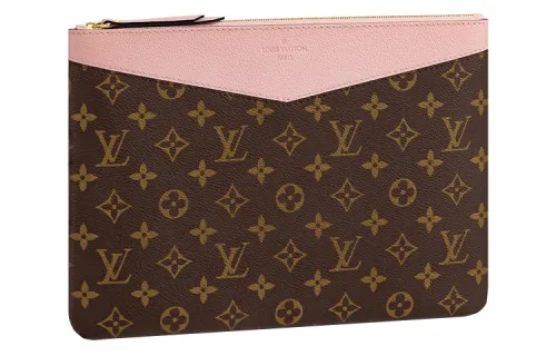 LOUIS VUITTON Daily Pouch Monogram Canvas Rose Poudre