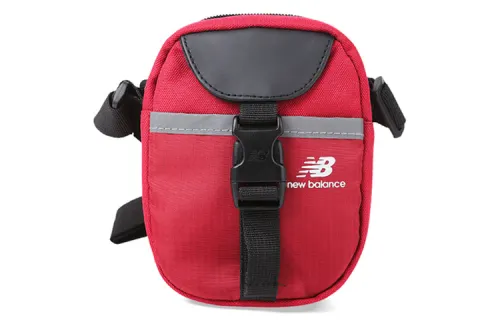 New Balance Casual Fabric+Artificial Leather Crossbody Bag, Shoulder Bag Unisex Burgundy