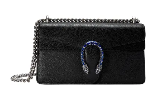 GUCCI Leather Crossbody Bag, Shoulder Bag Women's Black