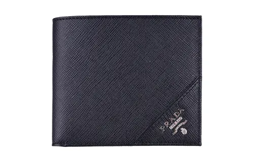 PRADA Saffiano Cow Leather Wallet Men's