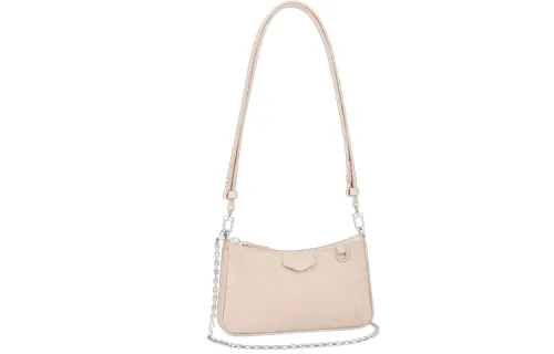 LOUIS VUITTON Epi Leather, Silver Chain Crossbody Handbag, Shoulder Bag Women's Quartz