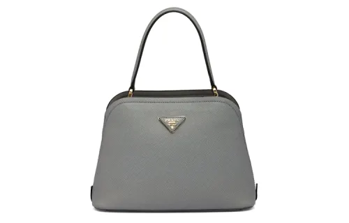 PRADA Saffiano Leather Crossbody Handbag Mini Women's Slate Gray