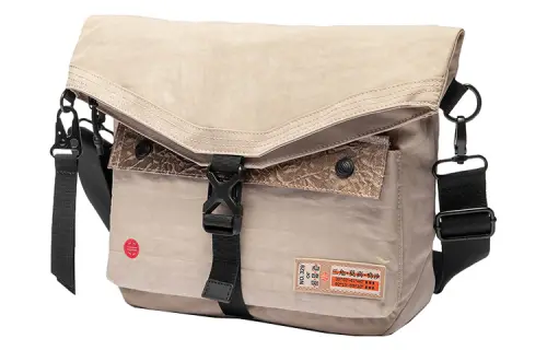Li Ning Fabric Messenger Bag, Shoulder Bag, Crossbody Bag Regular Unisex Khaki
