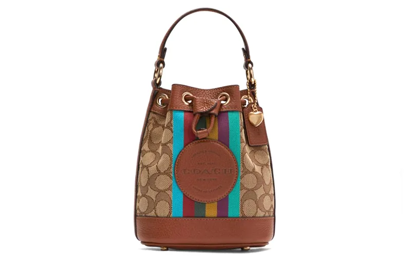 COACH Dempsey PVC Crossbody One Shoulder Bag Handbags Mini Women's Brown Monogram