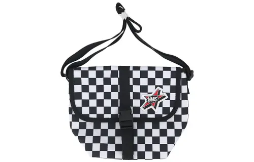 Vans Nylon Fabric Crossbody Bags Regular Unisex Black White