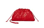 Bottega Veneta Sheepskin Handbag, Shoulder Bag Women's Red