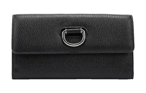 Burberry Leather Wallet Women's Black