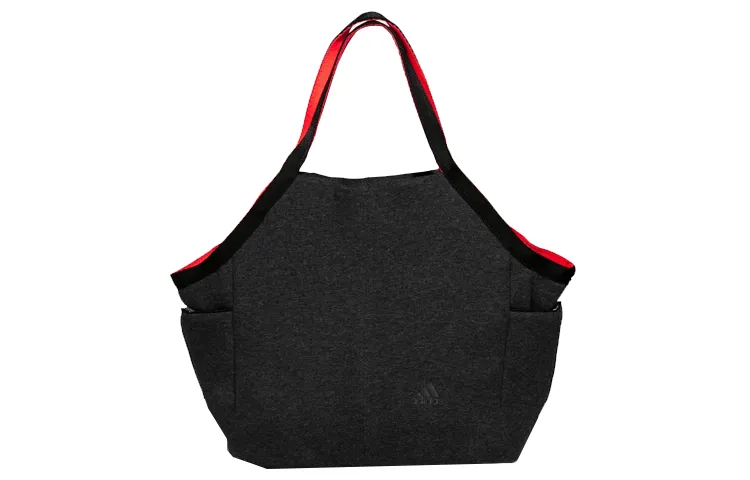 Adidas Cotton Blend Patchwork Handbag Regular Unisex Black