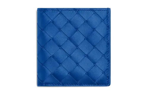 Bottega Veneta Cow Leather Wallet Men's Cobalt Blue