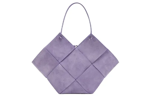 Bottega Veneta Cow Leather Handbag, Shoulder Bag Women's Lavender