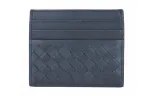 Bottega Veneta Cow Leather Card Holder Men's Dark Blue