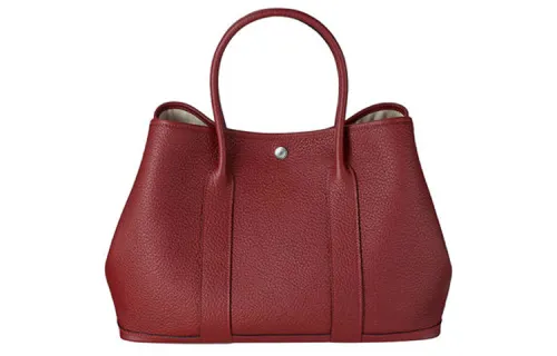 HERMES Garden Party Country Cow Leather Handbag 36 Women's 55 Rouge H Hermes Red