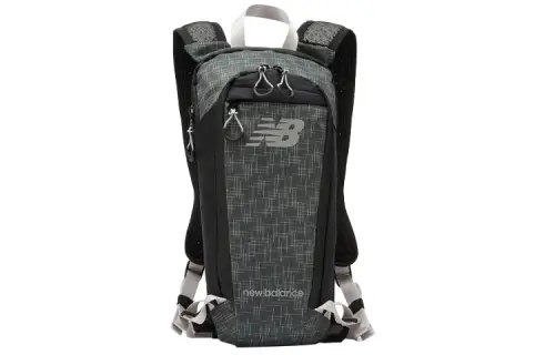 New Balance Nylon Fabric Backpack Regular Men's Black Gray