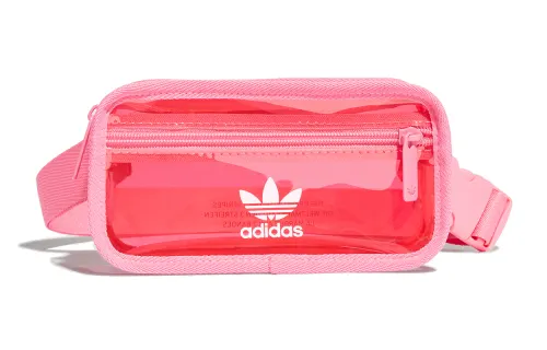 Adidas Originals Polyurethane PU Blended With TPU Fanny Pack Regular Unisex Semi Neon Pink