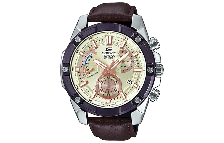 CASIO Men EDIFICE 54.5mm Gold Watch EFR-559BL-7AV