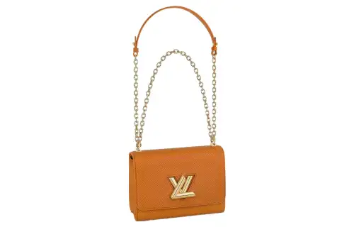 LOUIS VUITTON Twist Mm Epi Grained Leather Gold Honey