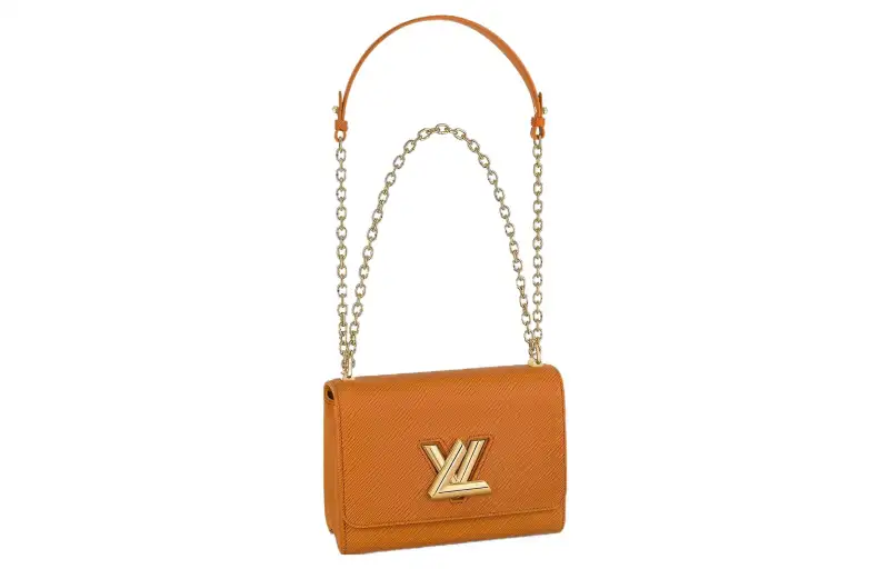 LOUIS VUITTON Twist Mm Epi Grained Leather Gold Honey