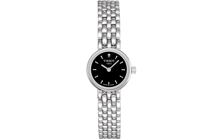 TISSOT Le Ai Collection Quartz Movement Women's Watch 19.5mm Black Dial Stainless Steel Case