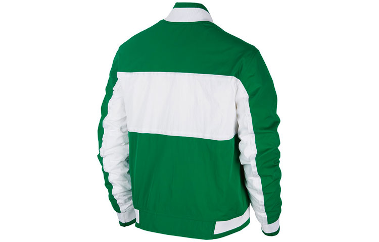 Мужская куртка Nike Celtics Bomber Jacket (зелено-черная) — фото 2