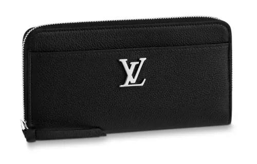 LOUIS VUITTON Lockme Zippy Wallet Noir Black
