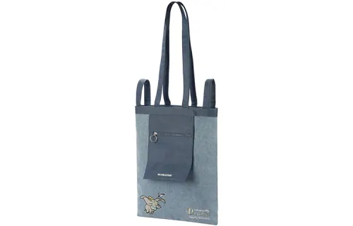 Li Ning Disney Collaboration Polyurethane, Textile One Shoulder Handbag Regular Unisex Denim Blue