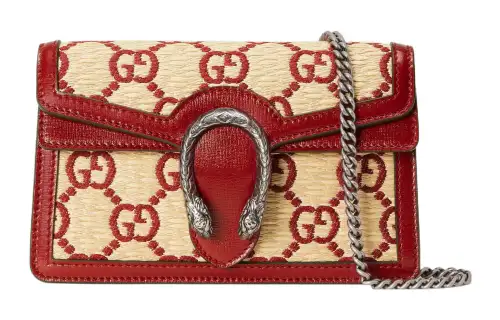 GUCCI Dionysus Leather Shoulder Bag, Crossbody Bag Women's