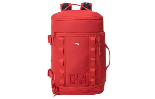 Anta Nylon Handbag Backpack Regular Unisex National Flag Red