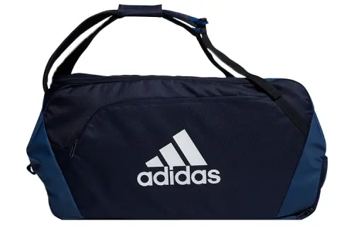 Adidas Polyester Handbag Backpack Unisex Pure Black & Navy Blue