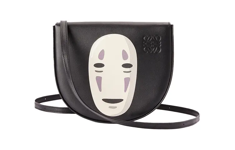 LOEWE Heel Calfskin Shoulder Bag, Crossbody Bag Mini Women's Black