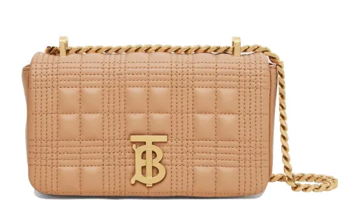 Burberry Lambskin Crossbody Bag, Shoulder Bag Women's Camel