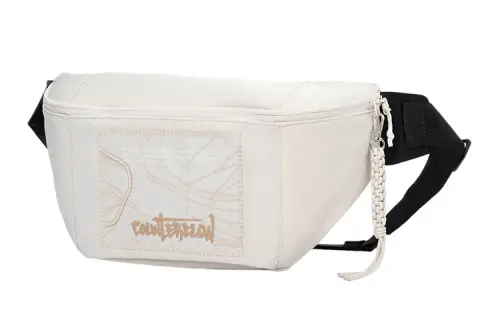 Li Ning CF Fabric Shoulder Bag, Crossbody Bag, Fanny Pack Regular Unisex White