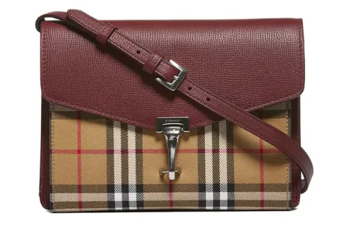 Burberry Leather Portable Crossbody Bag, Shoulder Bag Unisex Red