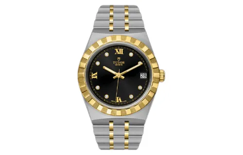 TUDOR Royal Collection Automatic Mechanical Movement 100m Waterproof Women's Watch 34mm Black Dial