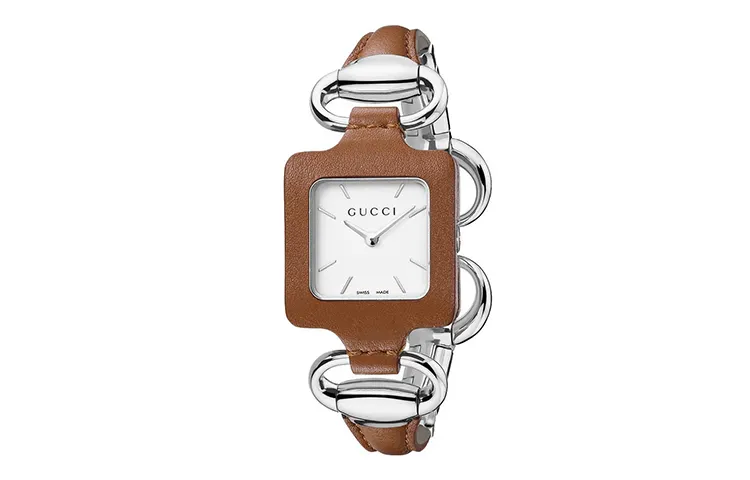 GUCCI 1921 Wrist Watches Quartz Movement Steel Strap White Dial Women's Watch