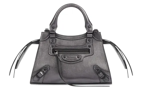 Balenciaga Neo Classic Cow Leather Handbag, Shoulder Bag, Handbag Mini Women's Dark Silver