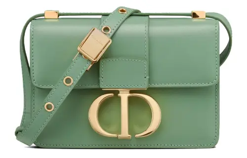DIOR Cow Leather Portable Crossbody Bag, Shoulder Bag Women's Mint Green