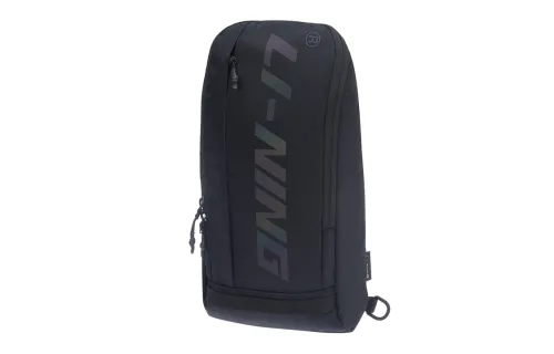 Li Ning Training Series Reflective Fabric Sling Bag Regular Unisex Black