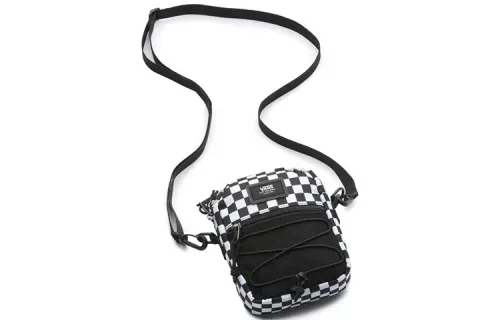Vans Polyester Shoulder Bag, Crossbody Bag Unisex Black White