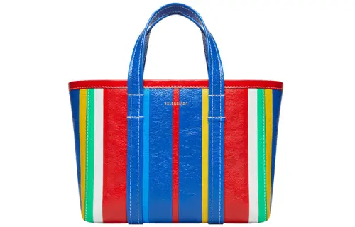 Balenciaga Magnetic Closure Leather Handbag Women's Multicolor