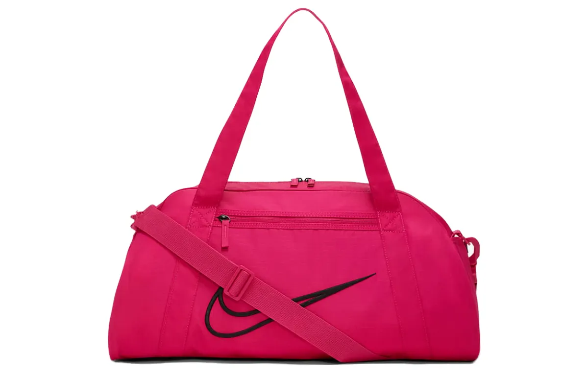Nike Polyester One Shoulder Handbag, Travel Bag, Gym Bag Regular Women's Raspberry Red
