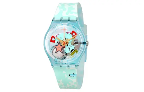 SWATCH Unisex 34mm White Watch GL121