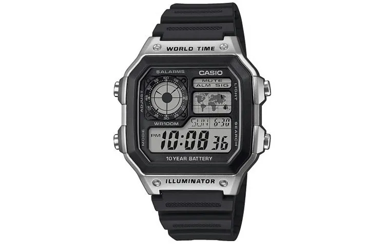 CASIO Men YOUTH Black Watch AE-1200WH-1C
