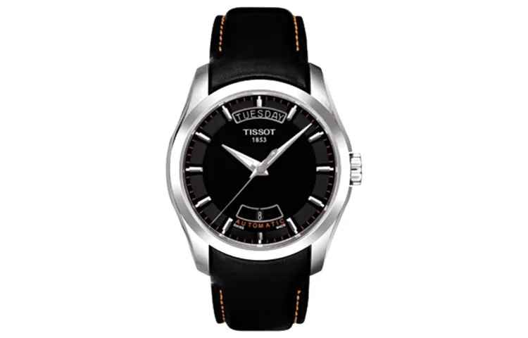 TISSOT Kutu Collection Automatic Mechanical Movement Men's Watches Watch 39mm Black Dial Stainless Steel Case